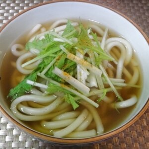 水菜の温うどん